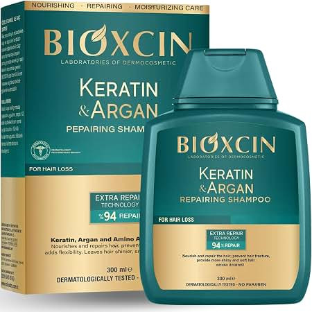 Bioxcin Keratin & Argán Olajos Sampon 300 ml - Durván Töredezett hajra