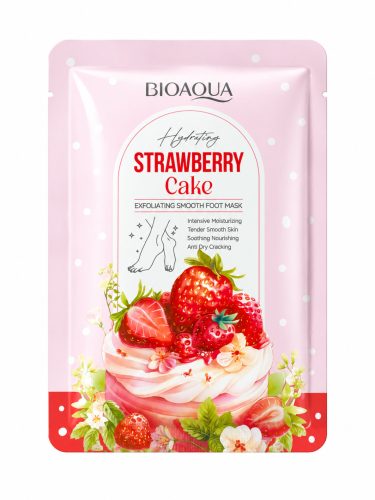 Bioaqua lábmaszk - eper torta illattal