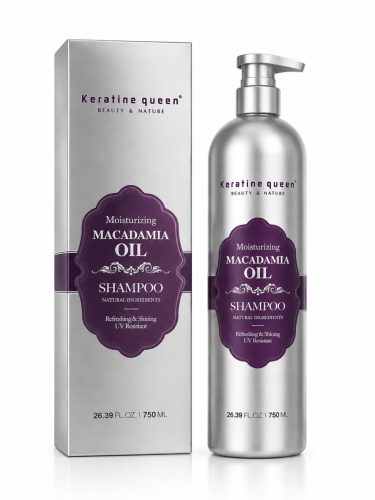 Keratin Queen Makadámdió-Olaj tartalmú sampon 750 ml