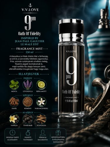 V. V. Love testpermet 9 PM (férfi illat) 250 ml VL9056-340