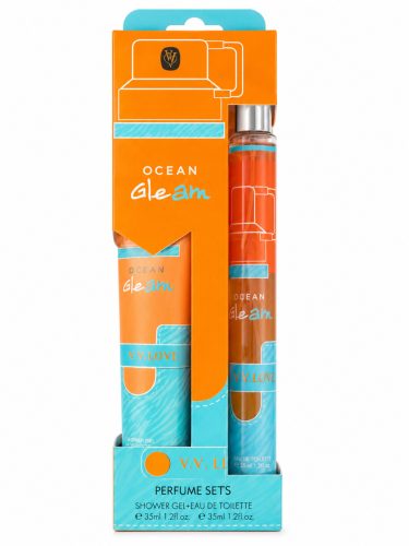 V. V. Love Ocean Gleam parfüm szett (tusfürdő + parfüm EDT) 