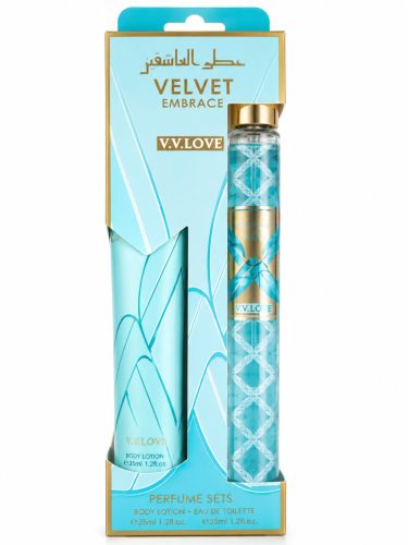 V. V. Love Velvet Embrace parfüm szett (testápoló + parfüm EDT)