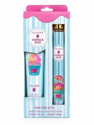 V. V. Love Vanilla Dive Parfüm szett (testápoló + parfüm EDT)