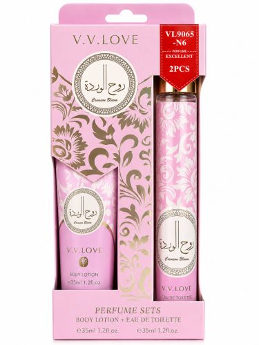V. V. Love Crimson Bloom parfüm szett (testápoló + parfüm EDT)