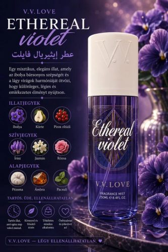 V.V. Love testpermet Ethereal violet (női illat) 250 ml VL9250-5